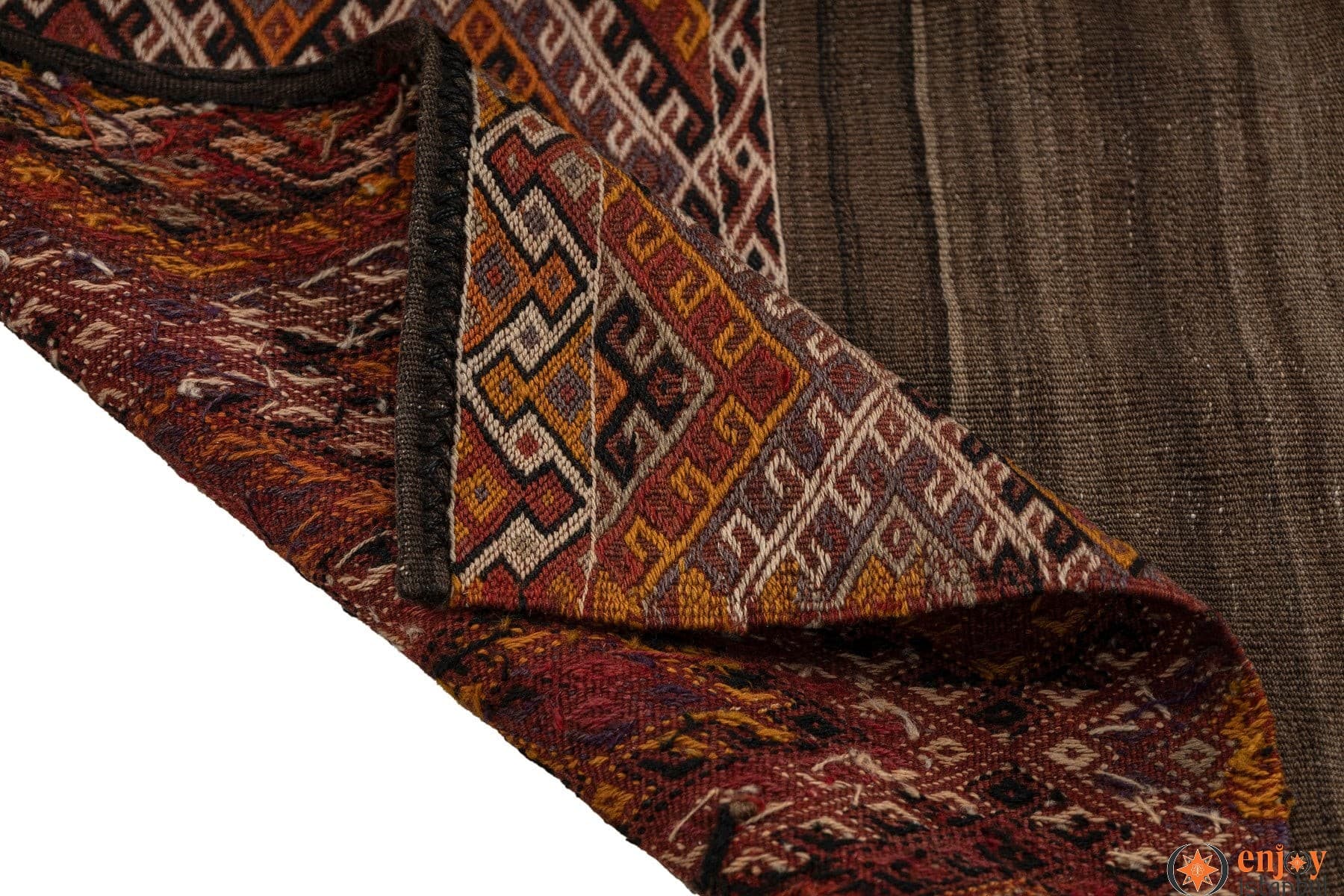 Bayburt Kilim Rug (3.7 x 4.6 ft) - 250707