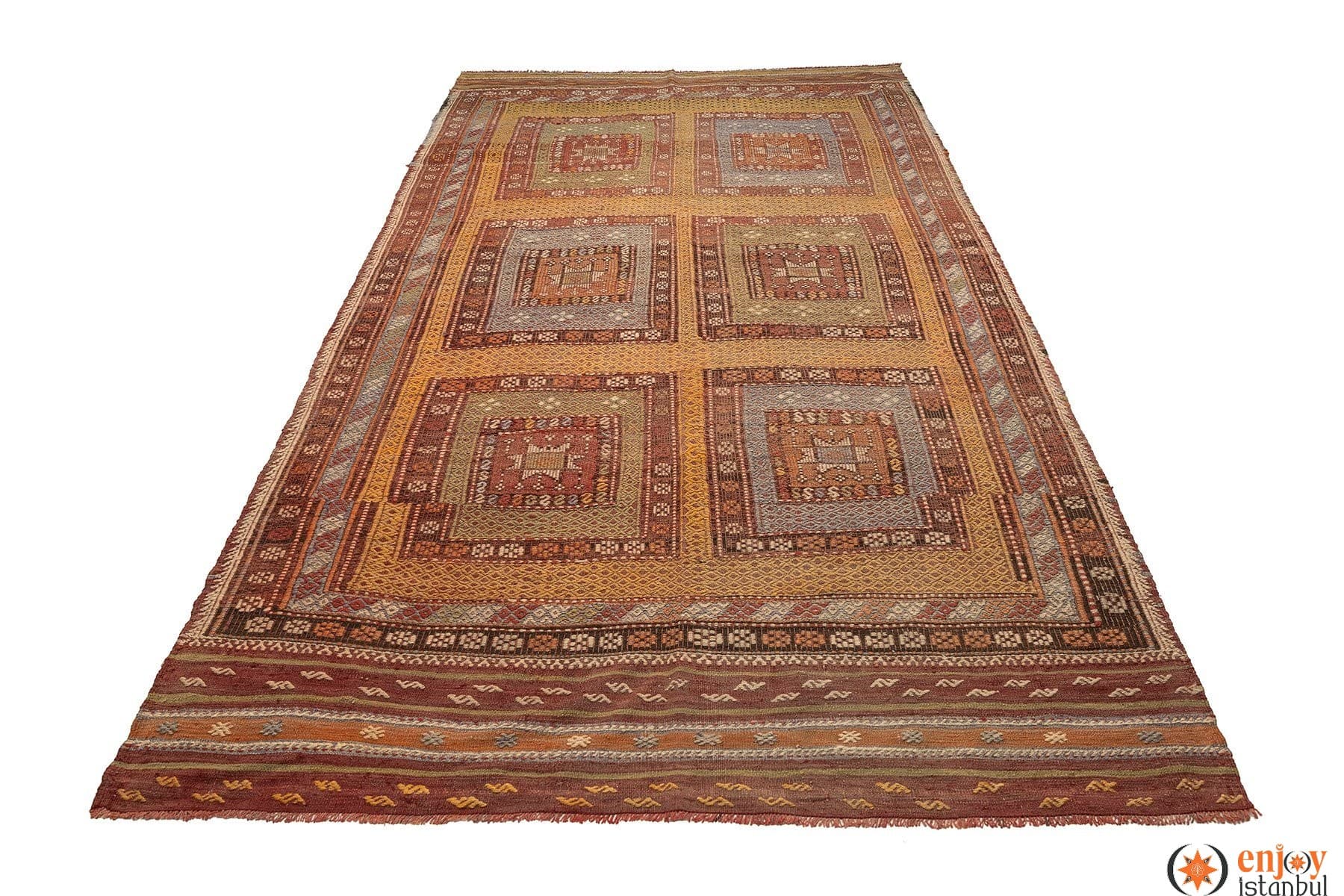 Fethiye Kilim Rug (5.3 x 10.2 ft) - 260079