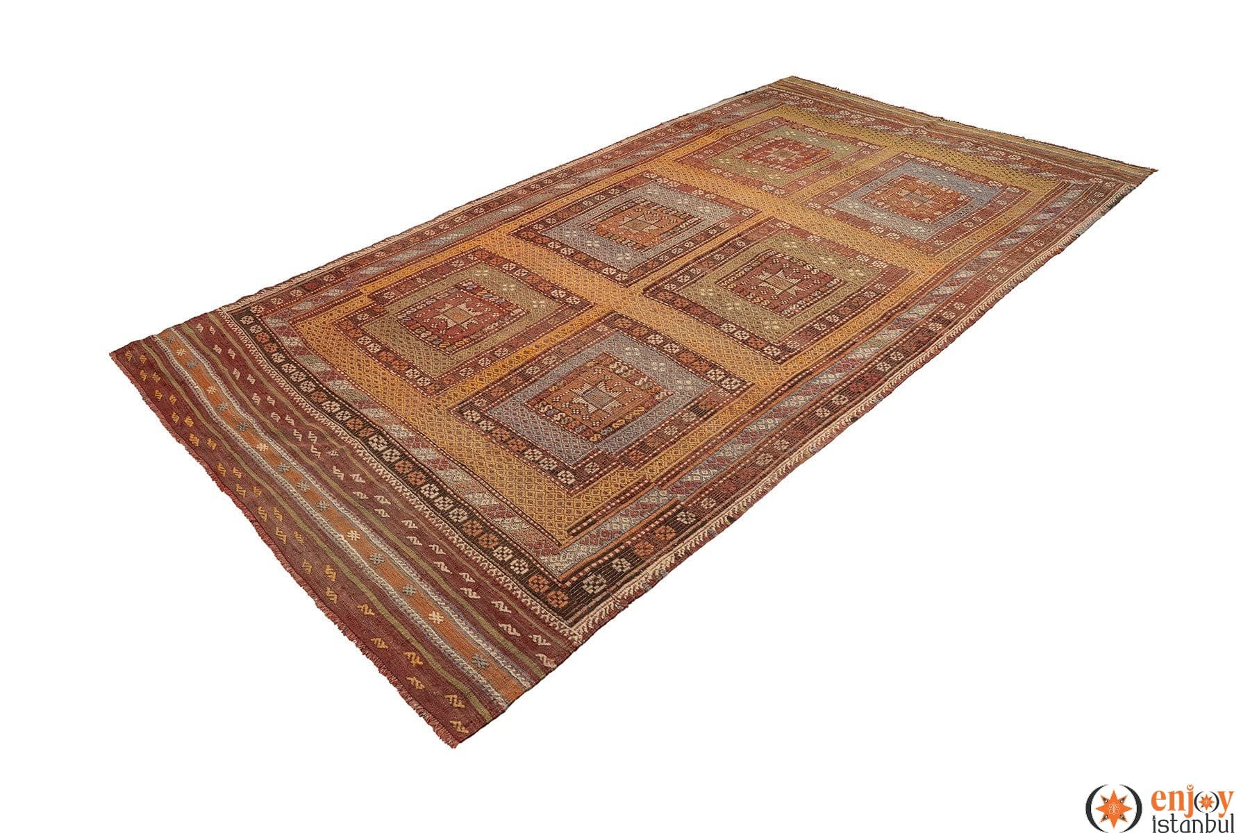 Fethiye Kilim Rug (5.3 x 10.2 ft) - 260079