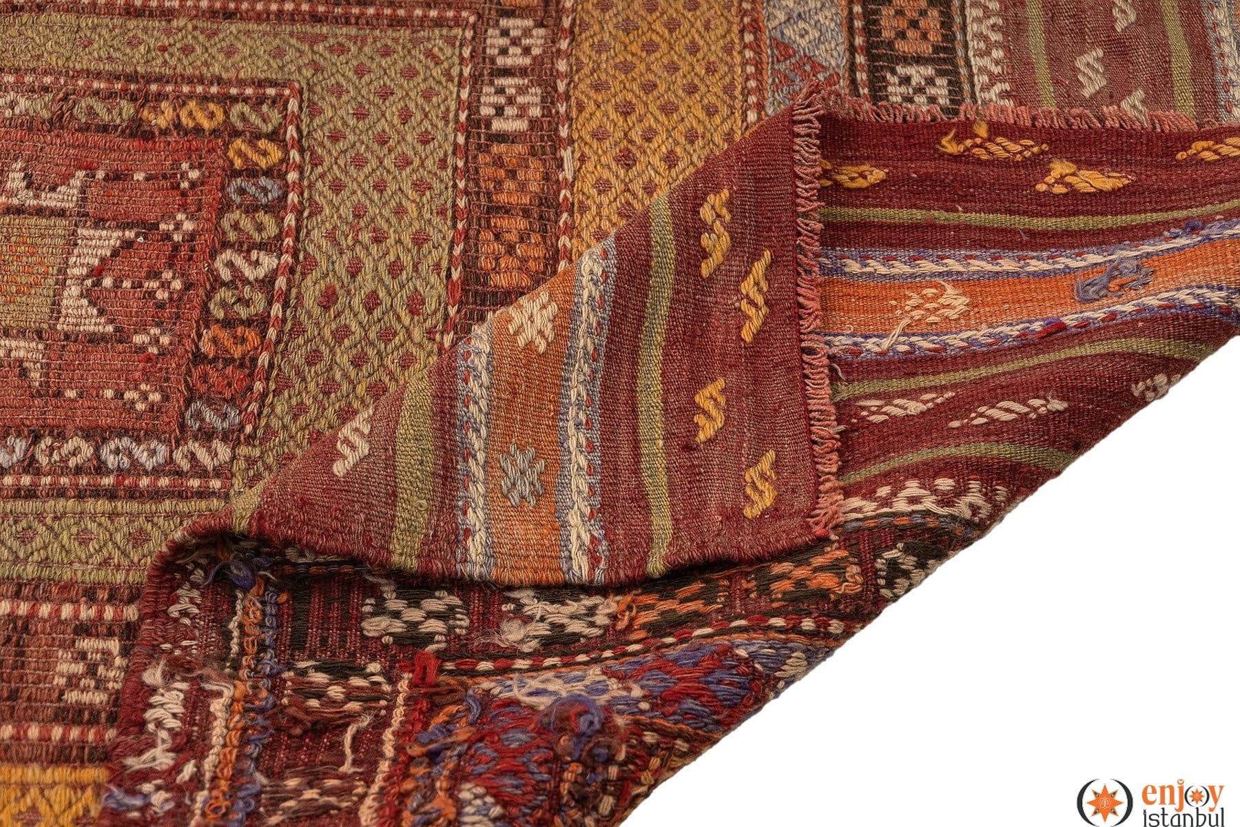 Fethiye Kilim Rug (5.3 x 10.2 ft) - 260079