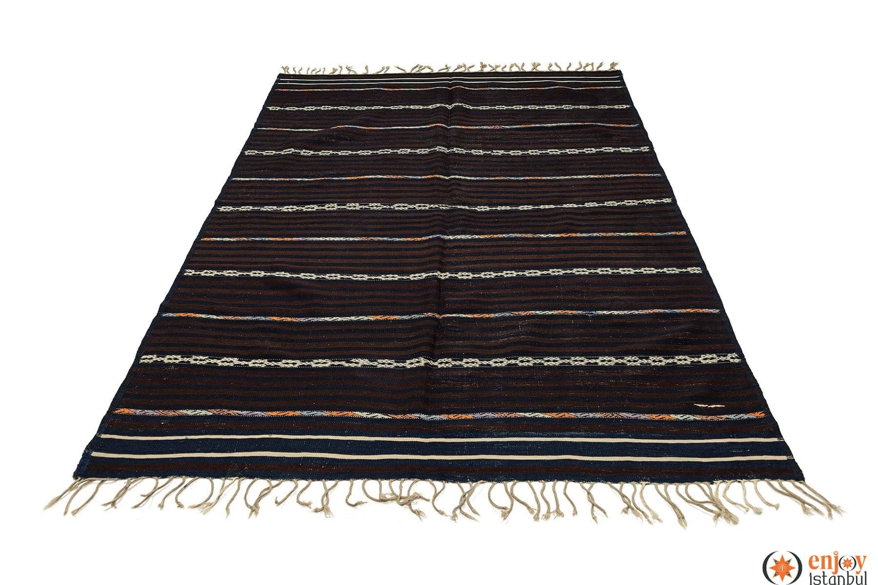 Balıkesir Kilim Rug (4.3 x 7.4 ft) - 260080