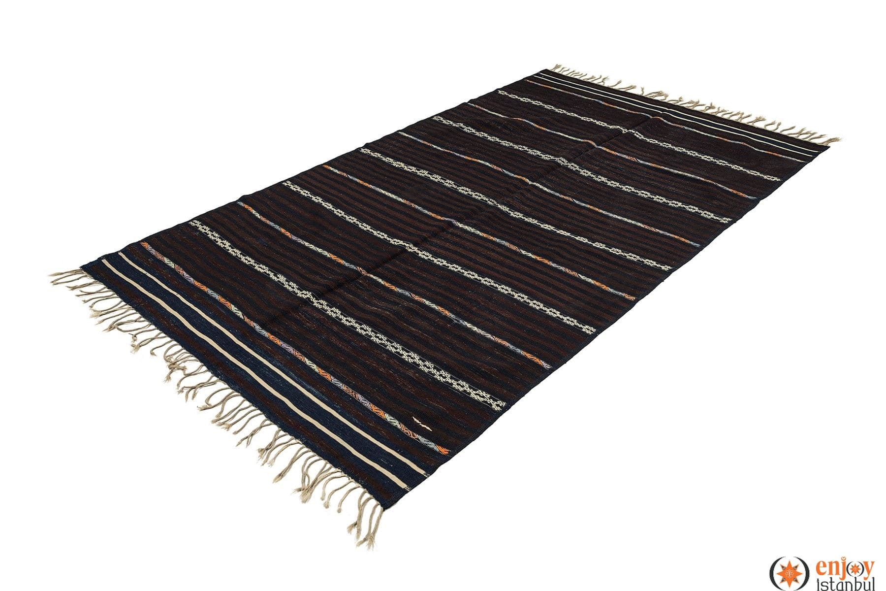 Balıkesir Kilim Rug (4.3 x 7.4 ft) - 260080