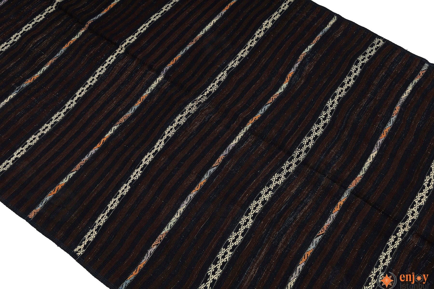 Balıkesir Kilim Rug (4.3 x 7.4 ft) - 260080