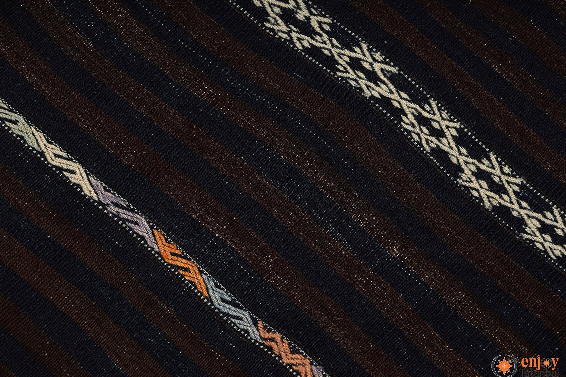 Balıkesir Kilim Rug (4.3 x 7.4 ft) - 260080