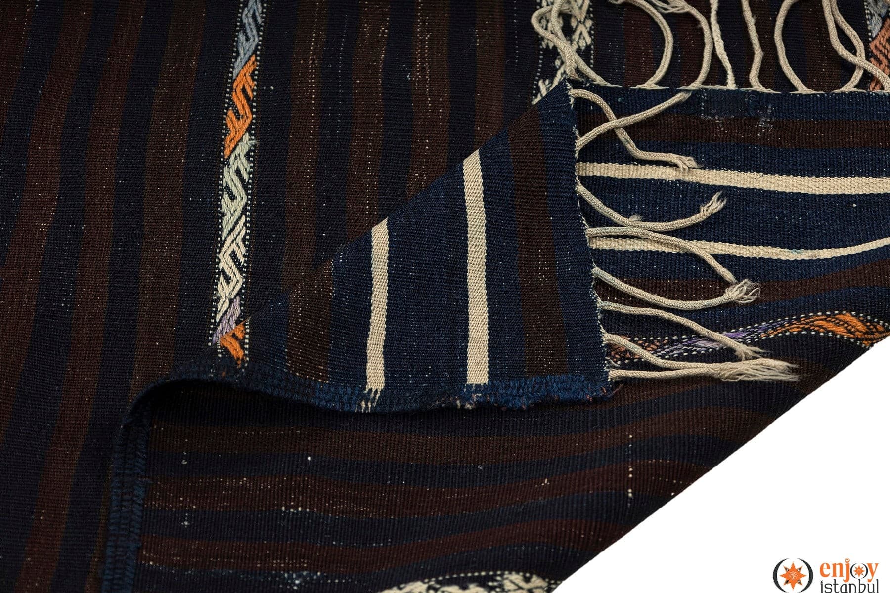 Balıkesir Kilim Rug (4.3 x 7.4 ft) - 260080