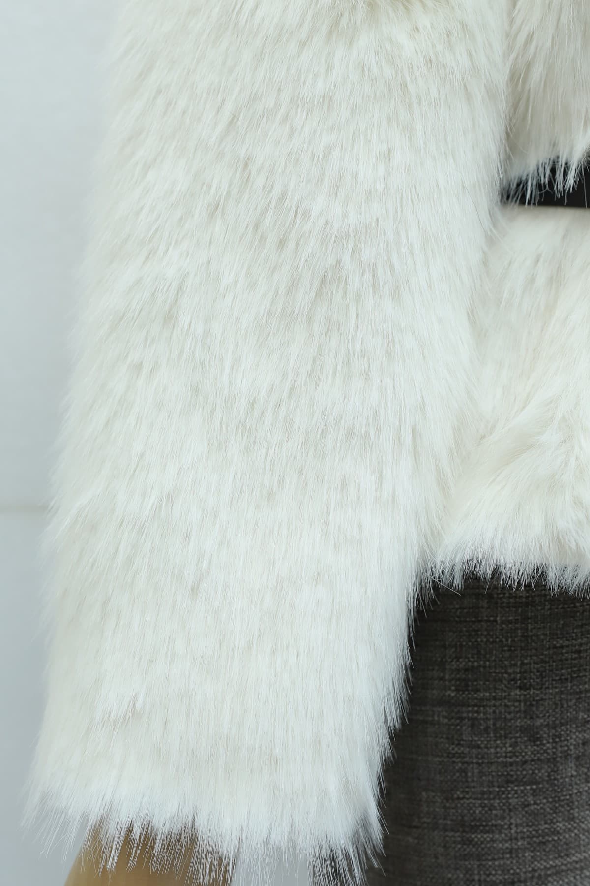 Belted, Lined, Double-Pocket Fur Coat