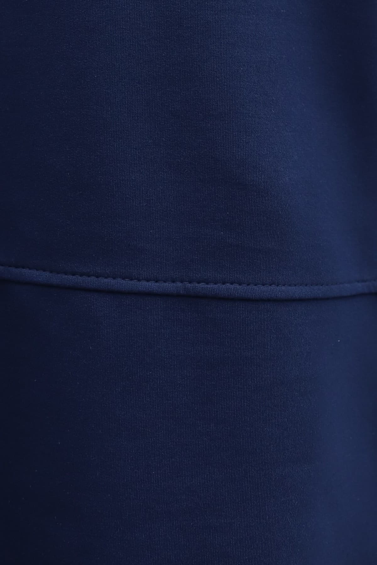 Side-Zip Jersey Set with Crew Neck and Slits